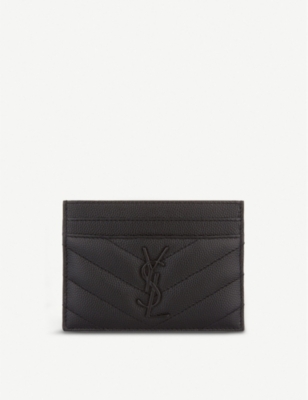 Saint laurent monogram outlet card holder