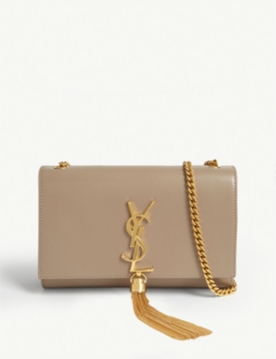 saint laurent small kate monogram leather chain shoulder bag