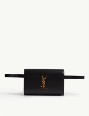 Saint Laurent Kate Monogram YSL Smooth Leather Belt Bag