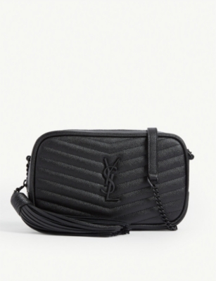 SAINT LAURENT - Mini Lou quilted leather camera bag | Selfridges.com