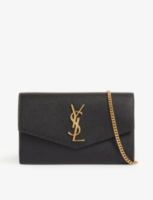 SAINT LAURENT: Uptown leather cross-body bag