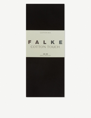 Falke Womens Black Cotton Touch Tights In Black