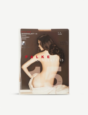 Falke Seidenglatt 15 Denier Woven Tights In 4169 Powder (beige)