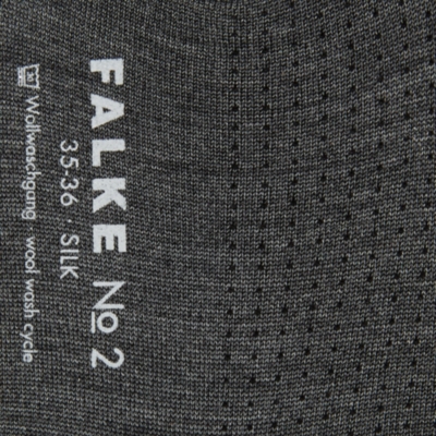 Falke Womens 3705 Asphalt No 2 Silk Socks In 3705 Asphalt (grey)