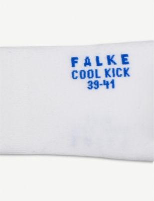 Shop Falke Womens 2000 White Cool Kick Anti-slip Stretch-woven Ankle Socks