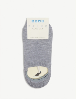 Shop Falke Women's 3400 Light Grey Cool Kick Anti-slip Stretch-woven Ankle Socks