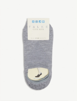 Falke Cool Kick Anti-slip Stretch-woven Ankle Socks In 3400 Light Grey
