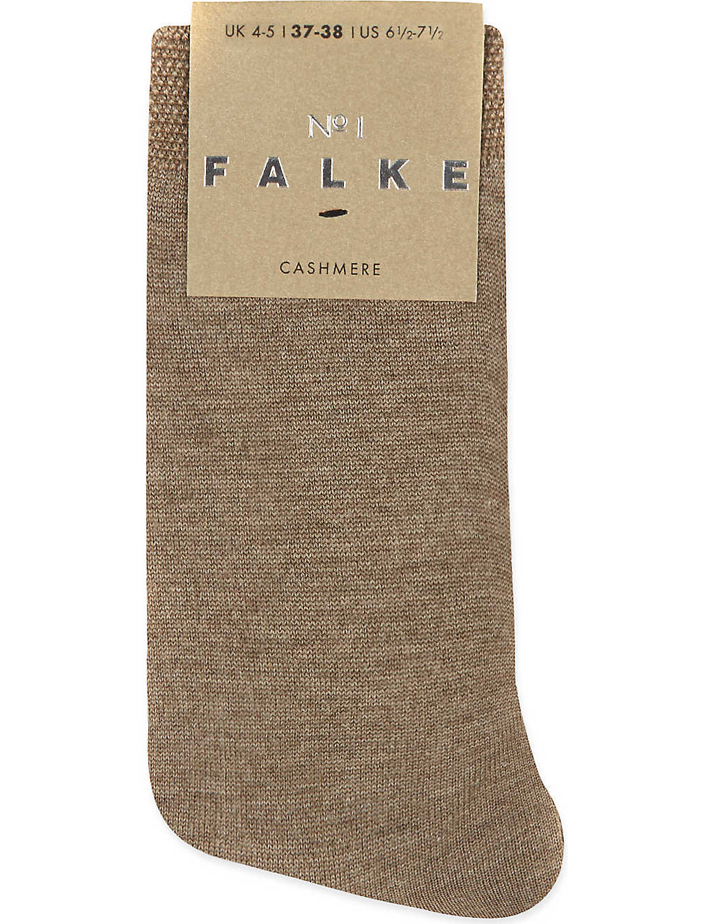 Falke Womens 5410 Nutmeg Mel No 1 Cashmere Sock In 5410 Nutmeg Mel (brown)