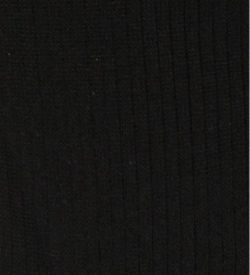 Shop Falke Men's 3009 Black Ribbed Knee-high Wool-blend Socks