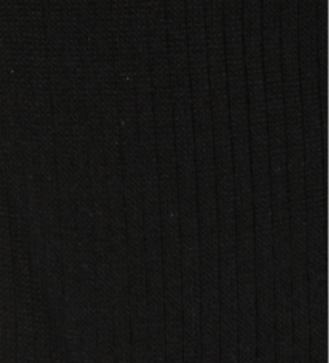 Ribbed knee-high wool-blend socks