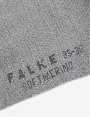 Falke High-rise Wool Socks In 3830 Light Grey Mel.