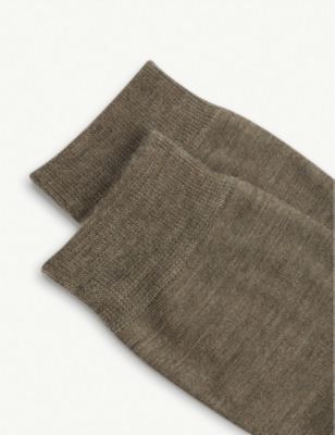 Falke High-rise Wool Socks In 5810 Pebble (grey)