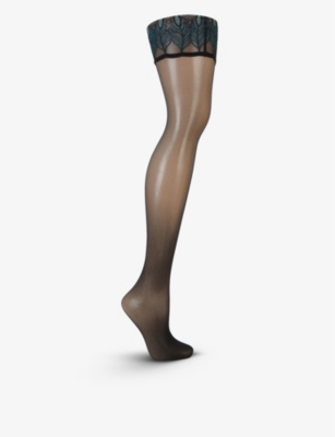 FALKE: Lunelle Peacock stockings