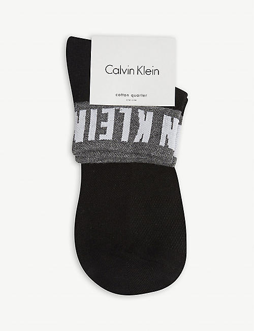 CALVIN KLEIN: Icon logo cotton-blend socks