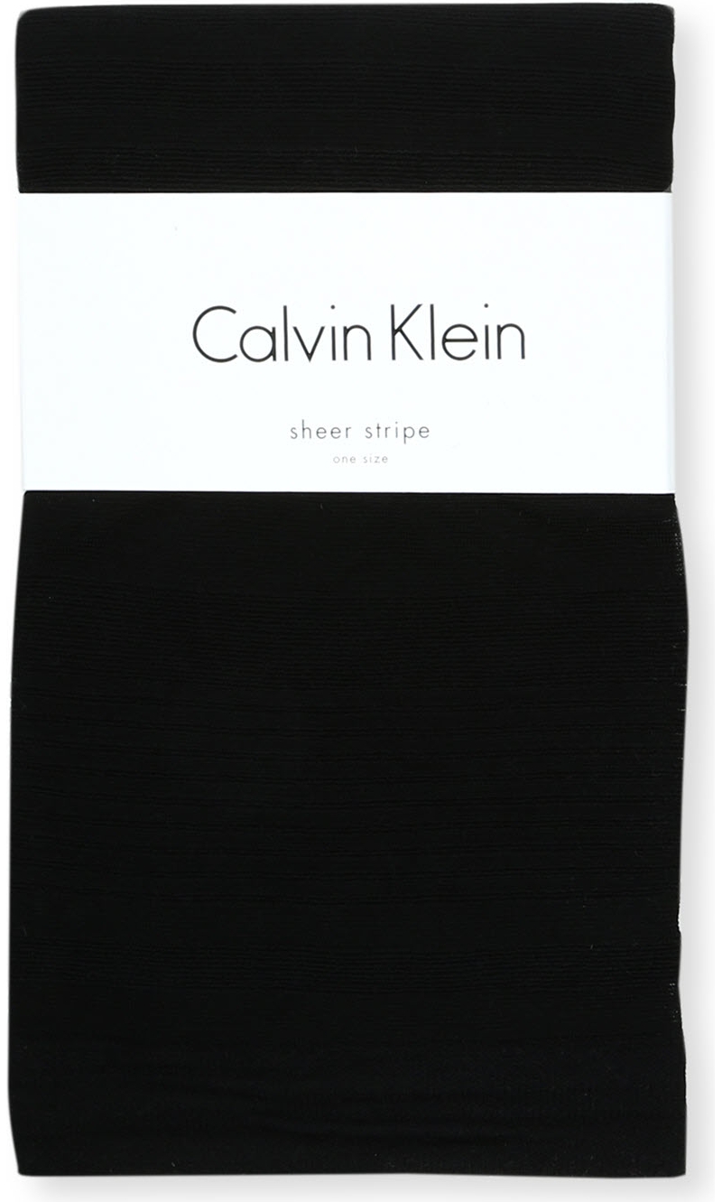 CALVIN KLEIN   Intimate sheer striped opaque tights