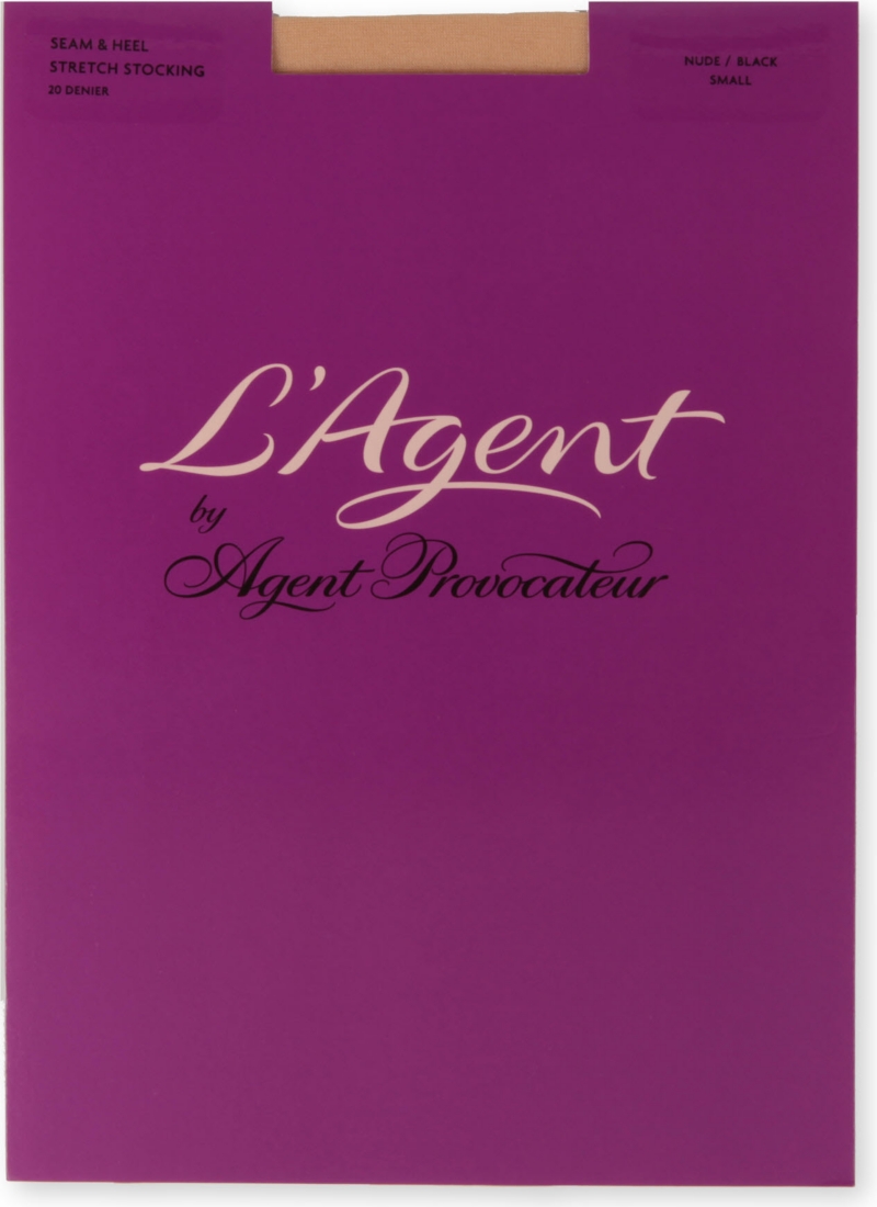 LAGENT BY AGENT PROVOCATEUR   Seam and Heel 20 denier stockings
