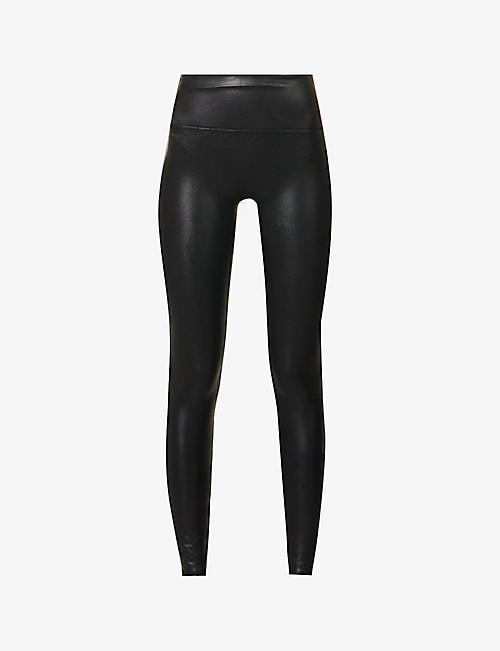 SPANX: High-rise faux-leather leggings