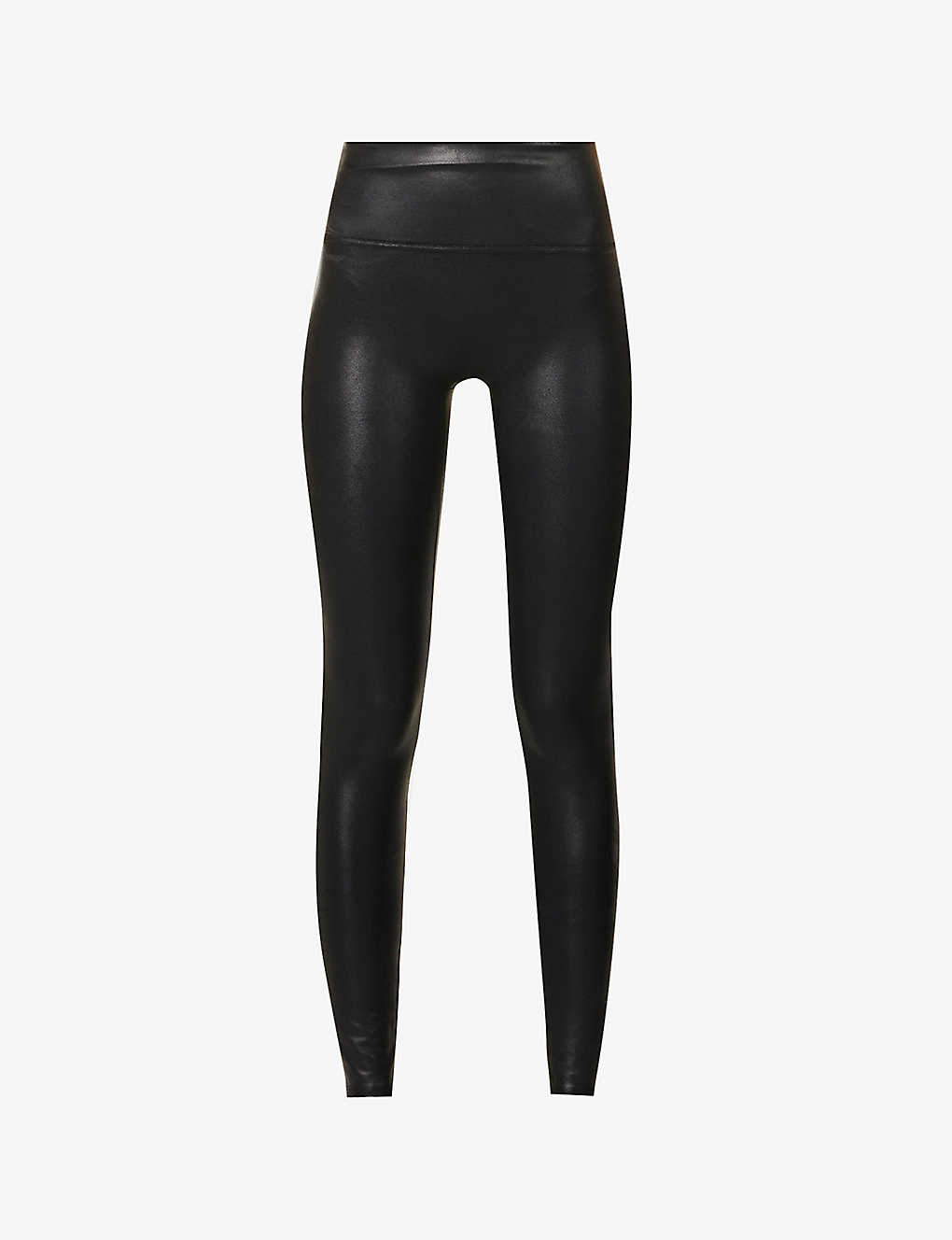 SPANX - High-rise faux-leather leggings | Selfridges.com