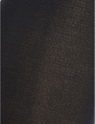 Shop Wolford Women's Admiral Velvet De Luxe 50 Nylon-blend Tights In Admiral (black)