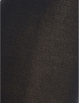 Wolford Womens Black Velvet De Luxe 50 Nylon-blend Tights In Admiral (black)