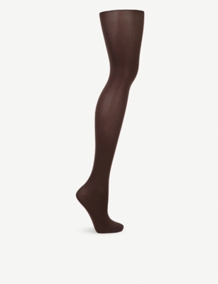 Shop Wolford Womens Grey Velvet De Luxe 50 Nylon-blend Tights