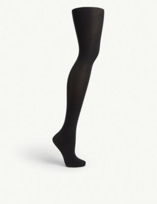 Wolford Womens Black Velvet De Luxe 50 Nylon-blend Tights