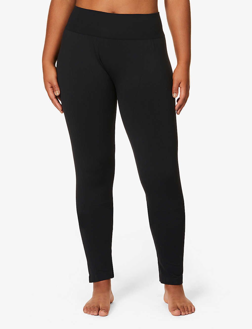 Shop Wolford Women's Black Perfect Fit High-rise Jersey Leggings