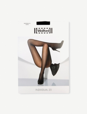 Wolford Matte Transparent Tights In Nero