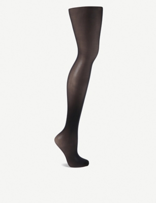 Shop Wolford Women's Admiral Individual 10 Nylon-blend Tights In Admiral (black)