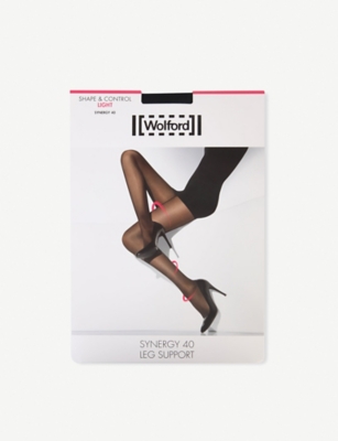 Shop Wolford Synergy 40 Denier Tights In Nero