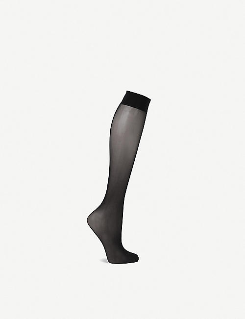 WOLFORD: Individual 10 stretch-woven knee-highs