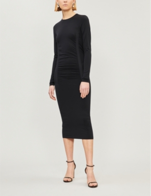 WOLFORD FATAL DRAPE STRETCH-JERSEY DRESS