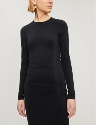 WOLFORD FATAL DRAPE STRETCH-JERSEY DRESS
