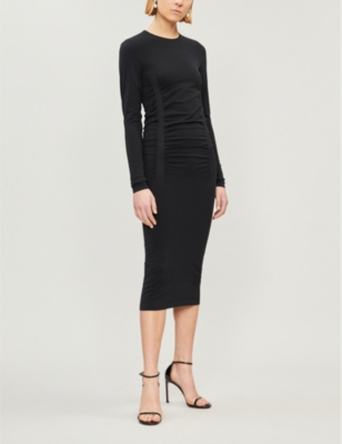 WOLFORD FATAL DRAPE STRETCH-JERSEY DRESS