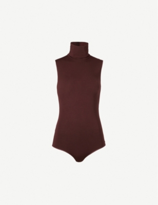 Wolford Sleeveless Turtleneck Viscose Bodysuit - Bergdorf Goodman