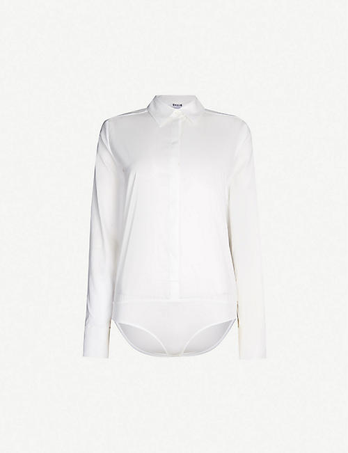 WOLFORD: Shirt-style cotton-blend body