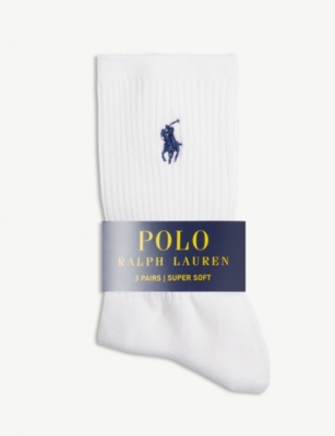 POLO RALPH LAUREN - Logo super-soft socks set of three 