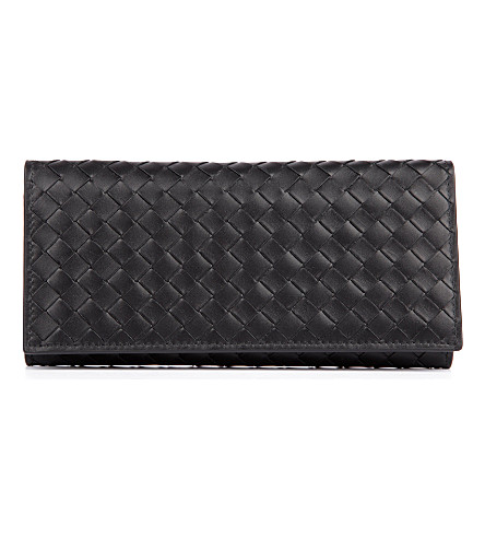 BOTTEGA VENETA   Intrecciato leather wallet