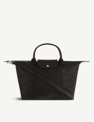 LONGCHAMP Le Pliage Cuir medium tote bag Selfridges