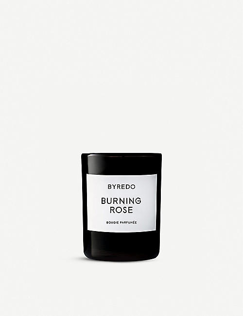 BYREDO: Burning Rose scented candle 70g