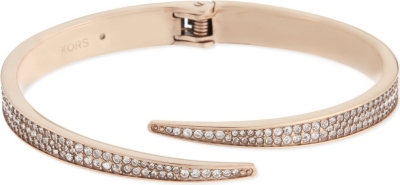 MICHAEL KORS JEWELLERY   Brilliance pavé cross over bangle