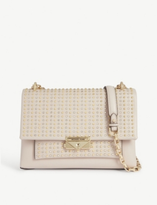 MICHAEL MICHAEL KORS: Cece crystal studded leather shoulder bag