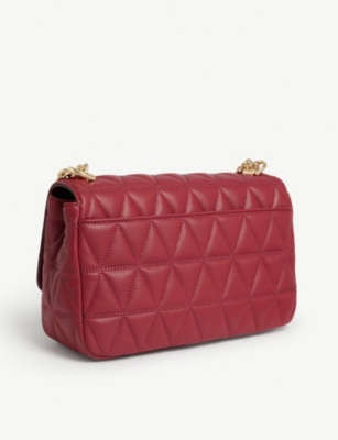 8174 MICHAEL KORS Sloan Large Quilted Shoulder Bag RED