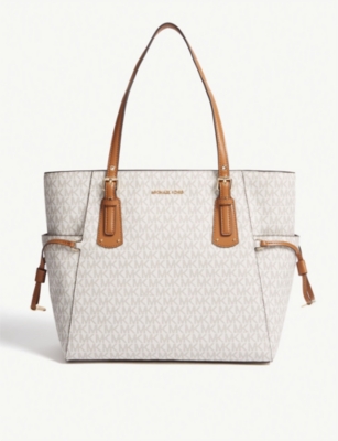 michael kors canvas tote