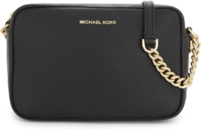 michael kors ginny leather crossbody bag