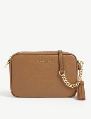 Michael kors ginny discount leather crossbody bag