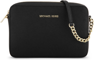 MICHAEL MICHAEL KORS - Jet Set saffiano leather cross-body bag ...