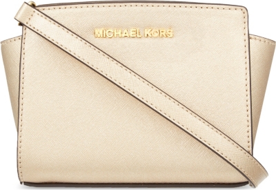 MICHAEL MICHAEL KORS - Selma mini Saffiano leather messenger bag ...