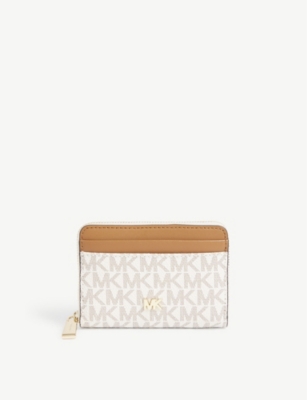 monogram michael kors wallet