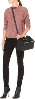 GIVENCHY Pandora Small Washed Leather Satchel